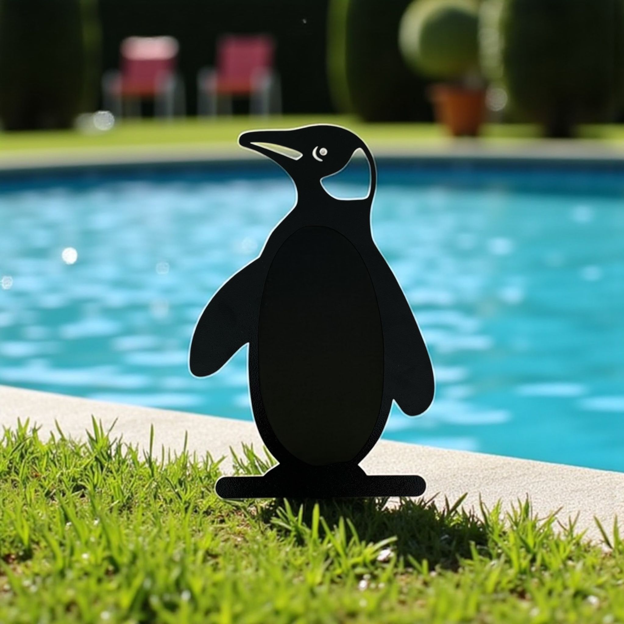 Penguen Metal Silueti - Teknik Çizim